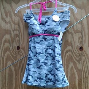 Sm Camiflage Two Piece Bathing Suit